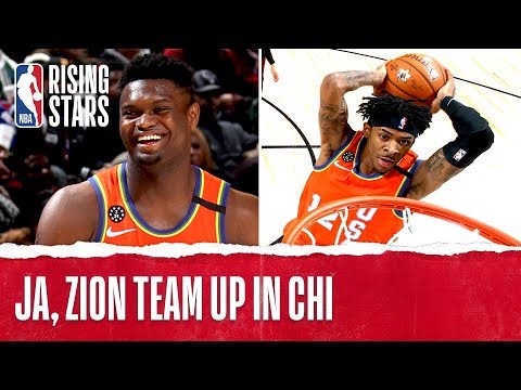 Ja Morant, Zion Williamson Highlights from 2020 Rising Stars!