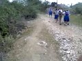 Climbing to reach up the hill