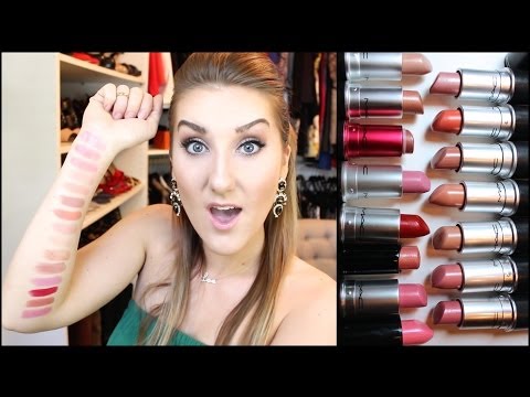 mac - Everything Mentioned (CLICK SHOW MORE BELOW) CHECK OUT MY TOP MAC LIP GLOSSES VIDEO HERE https://www.youtube.com/watch?v=j8A1I3Wg7Aw MAC Lipsticks (all reg...