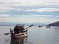 Topas Bolivia - Titicaca lake reed boats/kayak