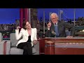 david letterman - emma watson - 9/05/12.