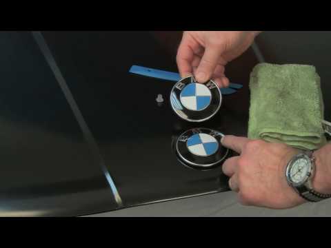 how to remove bmw trunk emblem