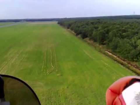 ULV - Vlucht met ULV. Op Budel Kempen Airport met een Air Creation Clipper.