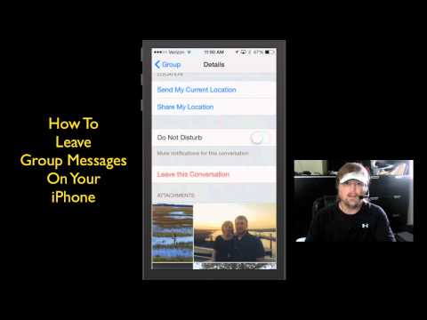 how to remove yourself from a group message on iphone