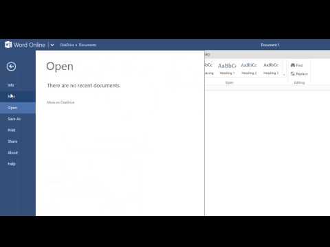 Microsoft Office Online- Demo