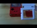custom red gameboy dmg-01 with nes style buttons & prosound mod + a nuby light