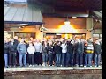 Wednesday fans at Barnsley train station.