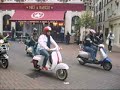 Scooters Leaving Carnaby St. March 25th 2007.