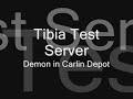 Tibia Test Server Demon in Carlin Depot