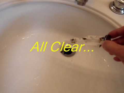 how to unclog wash basin