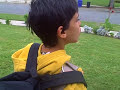 Autism-Mickie waiting for yellow bus