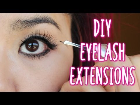 how to apply your own eyelash extensions