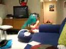 eleniiii beating up a beanbag yankeee chair? eleniiii beating up a beanbag yankeee chair?