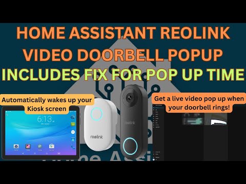 Home Assistant Reolink Video Doorbell Pop Up - With Pop Up Time Fix