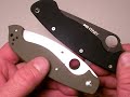 It actually seems like it weighs less. But the intriguing Spyderco Barong fast in hand and very quick in deployment. It is a lightweight tactical or EDC blade (larger variety) that is firing on most of its cylinders and getting a lot of things just right. In many ways it is reminiscent of the excellent Benchmade Dejavoo Model 740. But the Barong sets the bar higher with its execution of the details and stays true to it unique Barong heritage. The four inch leaf shaped VG-10 stainless blade ...
