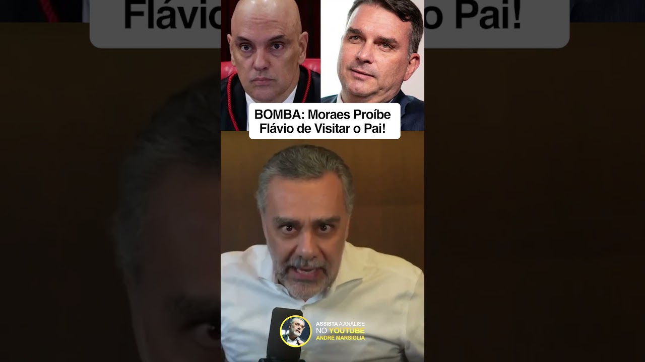 🚨  BOMBA:  Moraes Proíbe Flávio de Visitar o Pai!