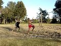 Pete Hitting Over Matt