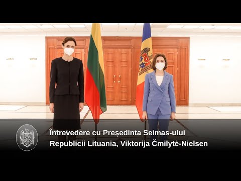 Șefa statului a avut o întrevedere cu Președinta Seimas-ului Republicii Lituania, Viktorija Čmilytė-Nielsen