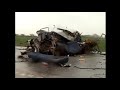 old  volvo / truck frontal collision