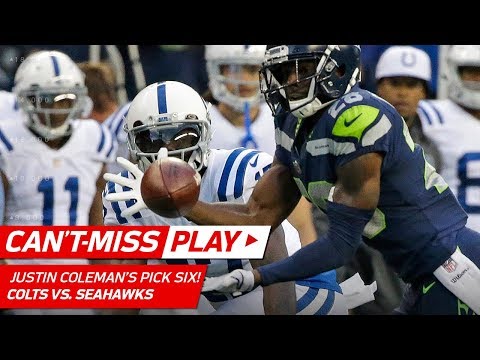 Video: Justin Coleman Jumps the Route & Snags Pick Six! | Can't-Miss Play | NFL Wk 4 Highlights