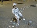 Falling ice man Falling ice man