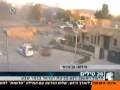 A GRAD (BM-21) HITS A CAR - in ISRAEL -  פגיעת טיל גראד בבאר שבע