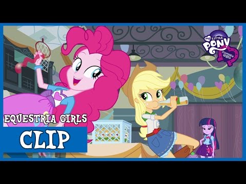 Pinkie Pie and Applejack at CHS - MLP: Equestria Girls