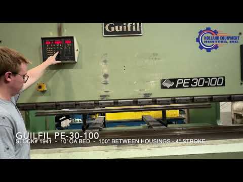 1995 GUIFIL PE-30-100 Fabricating Machinery, Press Brakes, Hydraulic | Holland Equipment Hunters, Inc. (1)