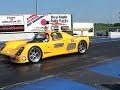 Ultima GTR twin turbo ls2 drag strip runs