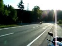 erster Wheelie im Harz