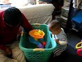 Chenchen 9 Months: Playing with the Busy Ball Popper