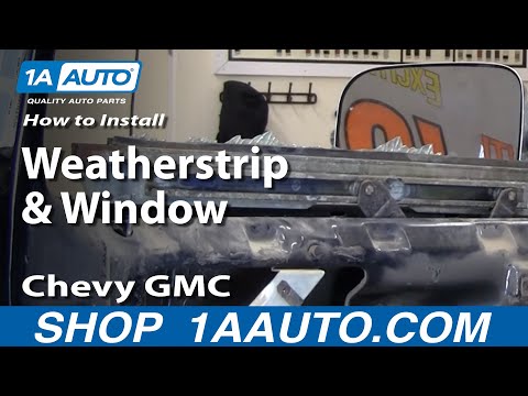 How to Install Replace Weatherstrip & Window 73-87 Chevy GMC Pickup Truck & SUV part 1 1AAuto.com