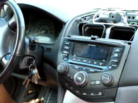How to remove stereo  / cd player from Honda Accord 2003, 2004 , 2005, 2006 and 2007