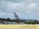 Airplane takeoff sandblasting
