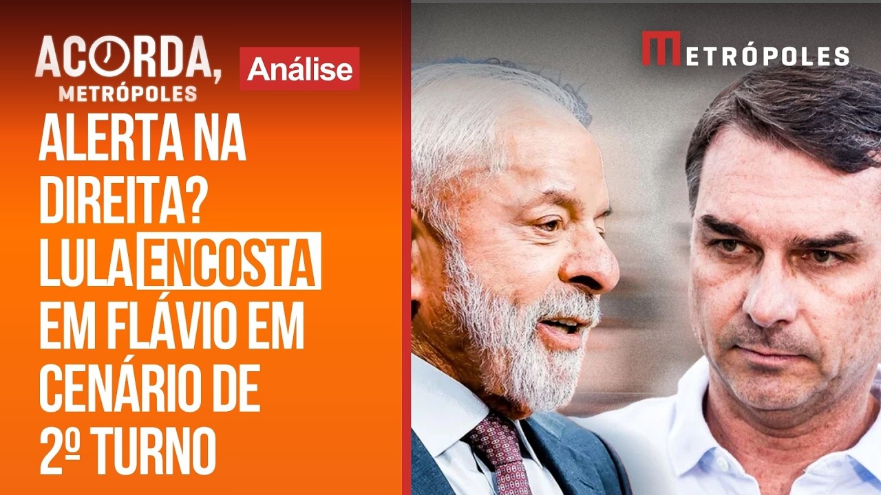 AtlasIntel: Lula diminui distância para Flávio Bolsonaro no 2º turno