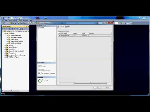 how to attach sql database