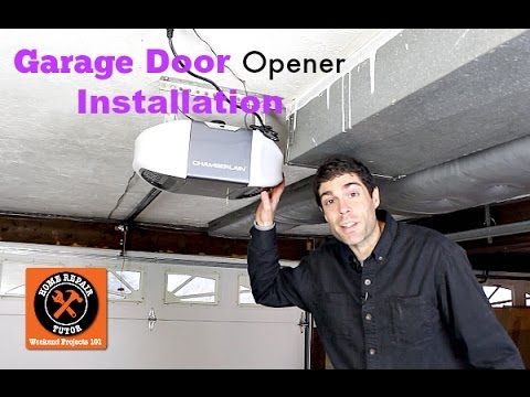 how to install a garage door video