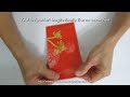 TUTORIAL - How to make a Paper Fan Ornament using Red Packet (Hong Bao Paper)