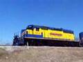 Fort Worth Western sd40-2's at mid power