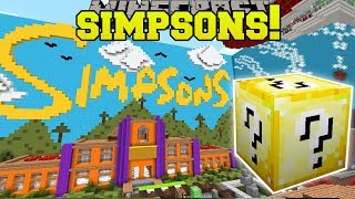 Minecraft: SIMPSONS HOUSE HUNGER GAMES - Lucky Block Mod - Modded Mini-Game