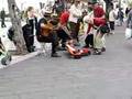 Street musicians in Taormina, Sicily