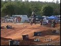 E. Stewart attacks D. Sullivan at OWC Pitbike race
