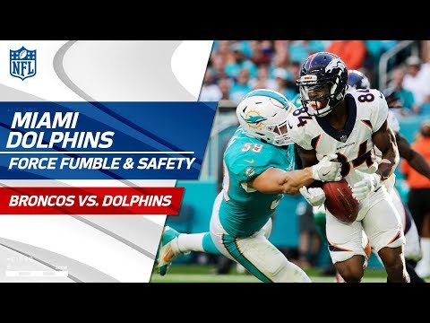Video: Isaiah McKenzie Fumbles on the Punt Return, Miami Snags Safety! | Broncos vs. Dolphins | NFL Wk 13