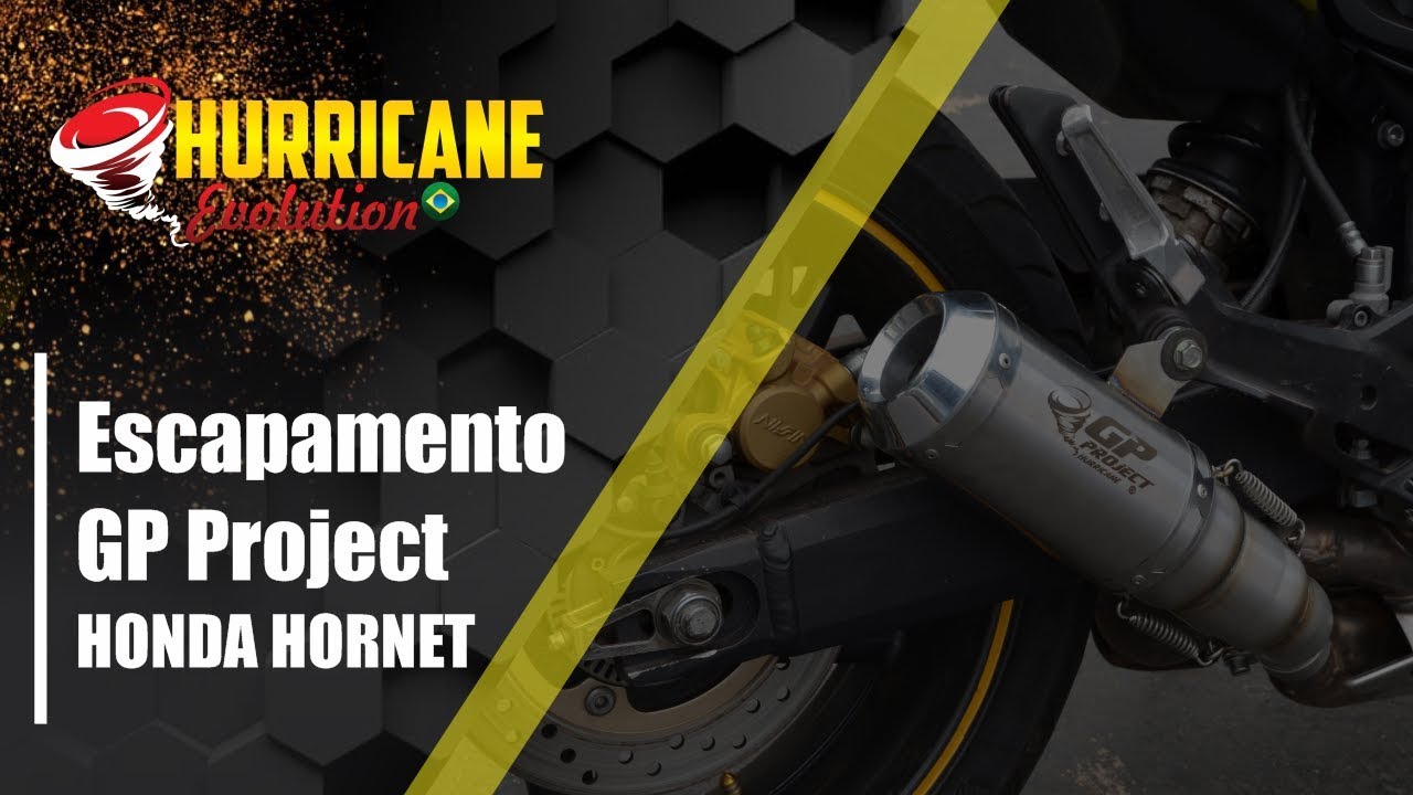 Capa do vídeo  Escapamento GP Project com Caracol Honda CB 600F Hornet 2008 a 2016