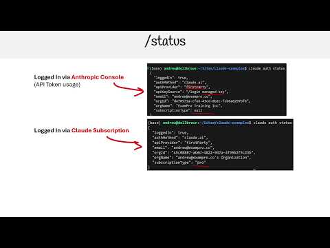 Claude Code Essentials - Status Command