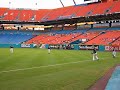 Florida Marlins players warming up Florida Marlins players warming up