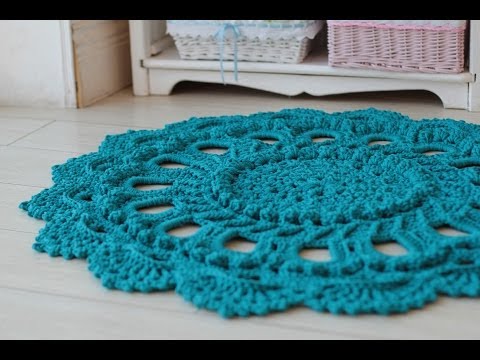 Вязание ковров из шнура крючком Вязание ковров из шнура крючком