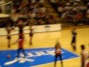 Sean plays a game at Hawkes game half time