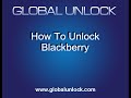 Unlock Blackberry