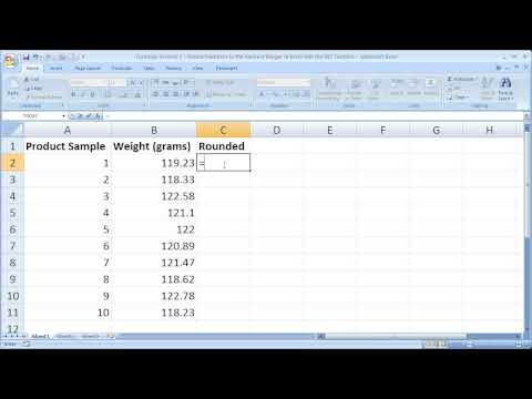 how to use the round function in excel